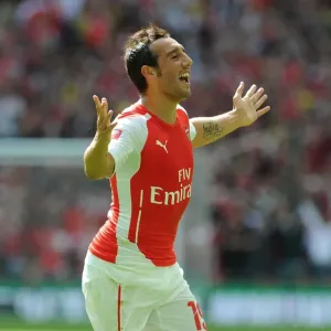 Santi Cazorla Scores the Opener: Arsenal's FA Community Shield Victory over Manchester City (2014/15) Santi Cazorla Scores the Opener: Arsenal's FA Community Shield Victory over Manchester City (2014/15)