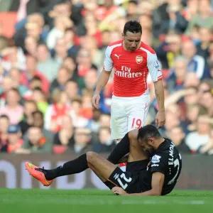 Santi Cazorla vs. Ahmed Elmohamady: A Battle at the Emirates - Arsenal v Hull City, 2014-15 Premier League Santi Cazorla vs. Ahmed Elmohamady: A Battle at the Emirates - Arsenal v Hull City, 2014-15 Premier League