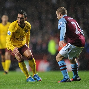 Santi Cazorla vs. Barry Bannan: Clash of Midfielders in Aston Villa vs. Arsenal (2012-13)