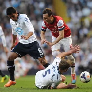 Santi Cazorla vs Jan Vertonghen: Intense Battle Between Arsenal and Tottenham Santi Cazorla vs Jan Vertonghen: Intense Battle Between Arsenal and Tottenham