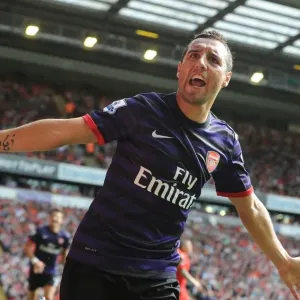 Santi Cazorla Print - 2012-13 Premier League Match Santi Cazorla Print - 2012-13 Premier League Match