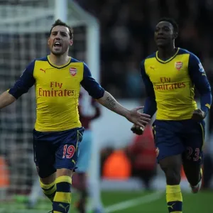 Santi Cazorla's Goal: Arsenal's Victory at West Ham United (2014-15)