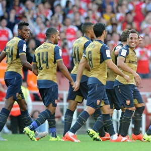 Santi Cazorla's Six-Goal Onslaught: Arsenal's Emirates Cup Victory over Olympique Lyonnais (2015/16)