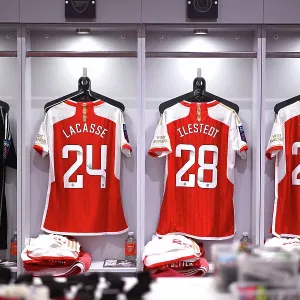 Behind the Scenes: Arsenal Women's Dressing Room Before Arsenal vs Manchester City, 2023-24 Barclays Women's Super League