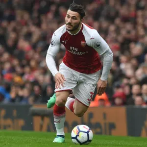 Sead Kolasinac in Action: Arsenal vs Southampton, Premier League 2017-18