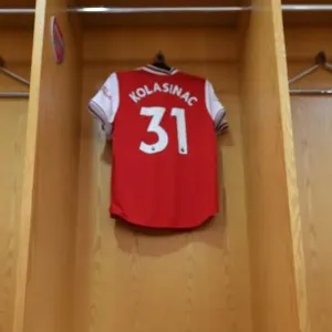 Sead Kolasinac Boots Print, Arsenal vs Aston Villa, Premier League