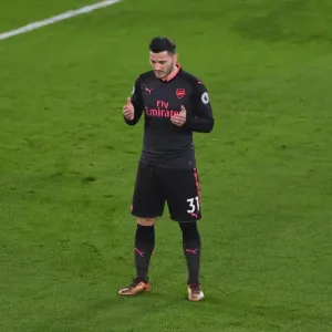 Sead Kolasinac (Arsenal). Crystal Palace 2: 3 Arsenal. Premier League. Selhurst Park Sead Kolasinac (Arsenal). Crystal Palace 2: 3 Arsenal. Premier League. Selhurst Park