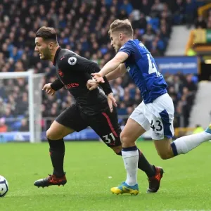 Sead Kolasinac vs Dominic Calvert-Lewin: Battle at Goodison Park (Everton v Arsenal, 2017-18) Sead Kolasinac vs Dominic Calvert-Lewin: Battle at Goodison Park (Everton v Arsenal, 2017-18)
