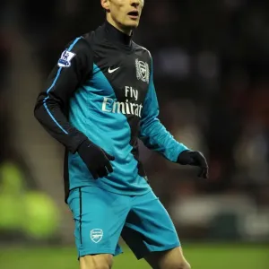 Sebastien Squillaci in Action: Arsenal vs. Sunderland, FA Cup 2011-12