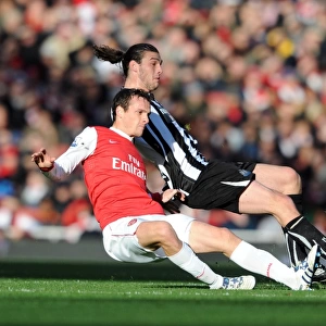Sebastien Squillaci (Arsenal) Andy Carroll (Newcastle). Arsenal 0: 1 Newcastle United