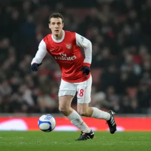 Sebastien Squillaci (Arsenal). Arsenal 5: 0 Leyton Orient. FA Cup 5th Round Replay