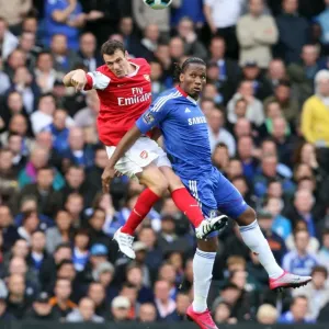 Sebastien Squillaci (Arsenal) Didier Drogba (Chelsea). Chelsea 2: 0 Arsenal Sebastien Squillaci (Arsenal) Didier Drogba (Chelsea). Chelsea 2: 0 Arsenal