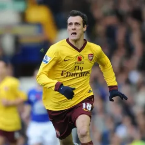 Sebastien Squillaci (Arsenal). Everton 1: 2 Arsenal, Barclays Premier League