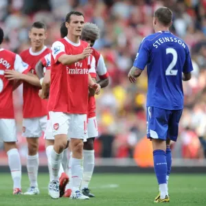 Sebastien Squillaci (Arsenal) Gretar Steinsson (Bolton). Arsenal 4: 1 Blackburn Rovers