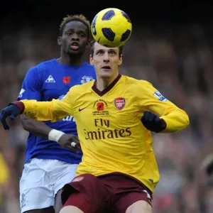 Sebastien Squillaci (Arsenal) Louis Saha (Everton). Everton 1: 2 Arsenal