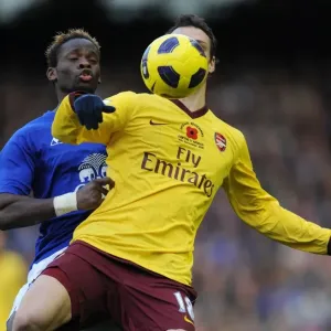 Sebastien Squillaci's Game-Winning Performance: Arsenal's 2-1 Victory Over Everton, November 2010