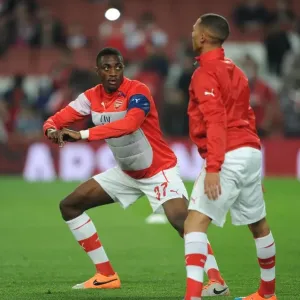 Semia Ajayi (Arsenal) before the match. Arsenal 1: 2 Southampton. Capital One Cup Semia Ajayi (Arsenal) before the match. Arsenal 1: 2 Southampton. Capital One Cup
