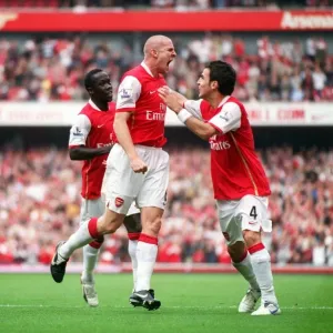 Senderos and Fabregas: Arsenal's Unforgettable Goal Celebration vs. Sunderland (3-2)
