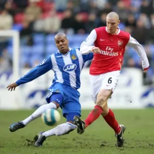 Print of a 2008 Barclays Premier League match at JJB Stadium Print of a 2008 Barclays Premier League match at JJB Stadium
