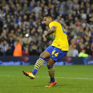 Serge Gnabry misses from the penalty spot. West Bromwich Albion 1: 1 Arsenal. 3: 4 Serge Gnabry misses from the penalty spot. West Bromwich Albion 1: 1 Arsenal. 3: 4
