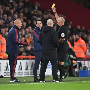 Sheffield United vs. Arsenal: Referee Shows Yellow Card to Arsenal's Freddie Ljungberg