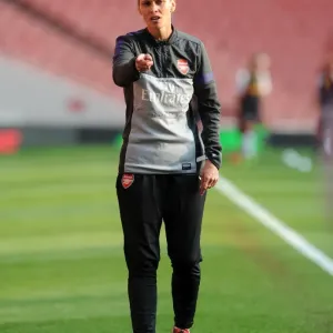 Shelley Kerr (Arsenal Ladies Manager). Arsenal Ladies 0: 4 Liverpool LFC. Womens Super League