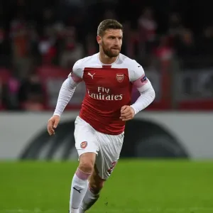 Shkodran Mustafi in Action: Arsenal vs BATE Borisov, UEFA Europa League Round of 32 (First Leg)