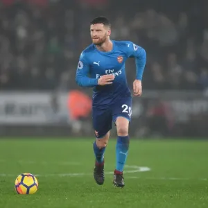 Shkodran Mustafi in Action: Swansea City vs Arsenal, Premier League 2017-18 Shkodran Mustafi in Action: Swansea City vs Arsenal, Premier League 2017-18