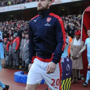 Shkodran Mustafi (Arsenal) before the match. Arsenal 2: 1 Burnley. Premier League