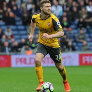 Shkodran Mustafi Focuses in Arsenal's Premier League Clash Against West Bromwich Albion