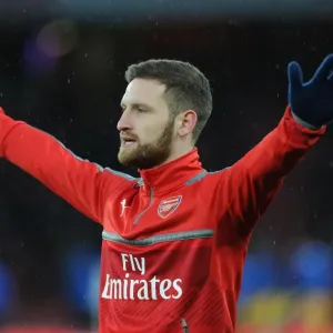 Shkodran Mustafi Gears Up: Arsenal vs Crystal Palace, Premier League 2016-17 Shkodran Mustafi Gears Up: Arsenal vs Crystal Palace, Premier League 2016-17