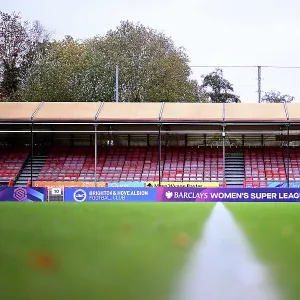 Showdown at Broadfield Stadium: Barclays Women's Super League Clash between Brighton & Hove Albion and Arsenal FC (2023-24)