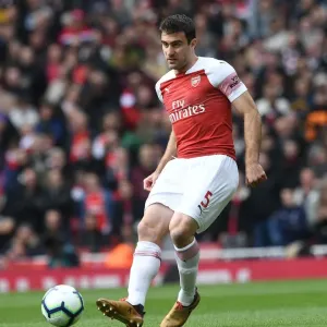 Sokratis in Action: Arsenal vs Brighton & Hove Albion, Premier League 2018-19