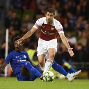 Sokratis in Action: Arsenal vs. Chelsea Clash, 2018 International Champions Cup, Dublin Sokratis in Action: Arsenal vs. Chelsea Clash, 2018 International Champions Cup, Dublin