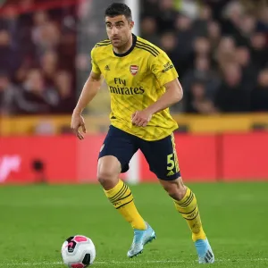 Sokratis in Action Print, Premier League 2019-20