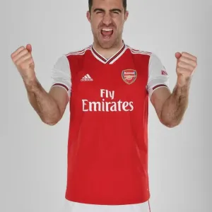 Sokratis of Arsenal. Arsenal Training Ground
