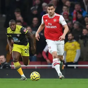 Sokratis (Arsenal) Michael Obafemi (Soton) Sokratis (Arsenal) Michael Obafemi (Soton)
