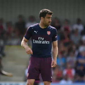 Sokratis of Arsenal in Pre-Season Action against Borehamwood (2018) Sokratis of Arsenal in Pre-Season Action against Borehamwood (2018)
