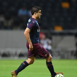 Sokratis Papastathopoulos in Action: Arsenal vs. SS Lazio, Stockholm 2018 Sokratis Papastathopoulos in Action: Arsenal vs. SS Lazio, Stockholm 2018
