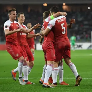 Sokratis Scores: Arsenal's Europa League Victory Celebration in Baku Sokratis Scores: Arsenal's Europa League Victory Celebration in Baku