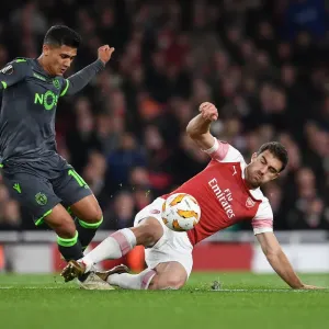 Sokratis vs. Montero: Battle in the Europa League - Arsenal vs. Sporting CP Sokratis vs. Montero: Battle in the Europa League - Arsenal vs. Sporting CP