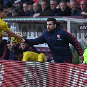 Sokratis and Xhaka: A Moment from the Burnley vs. Arsenal Premier League Clash