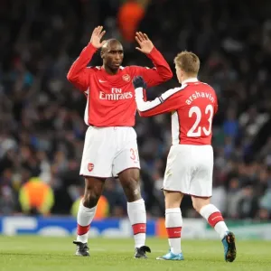 Sol Campbell and Andrey Arshavin (Arsenal). Arsenal 5: 0 FC Porto, UEFA Champions League First Knockout Round, Second Leg, Emirates Stadium, Arsenal Football Club, London, 9 / 3 / 2010. Credit : Stuart MacFarlane / Sol Campbell and Andrey Arshavin (Arsenal). Arsenal 5: 0 FC Porto, UEFA Champions League First Knockout Round, Second Leg, Emirates Stadium, Arsenal Football Club, London, 9 / 3 / 2010. Credit : Stuart MacFarlane /