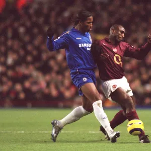 Sol Campbell (Arensal) Didier Drogba (Chelsea). Arsenal 0: 2 Chelsea