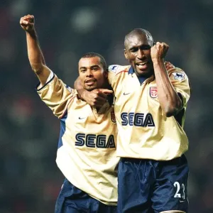 Sol Campbell and Ashley Cole celebrate th Arsenal Championship win Sol Campbell and Ashley Cole celebrate th Arsenal Championship win