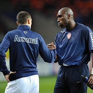 Sol Campbell and Thomas Vermaelen (Arsenal). FC Porto 2: 1 Arsenal, UEFA Champions League