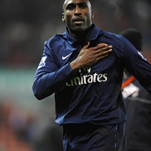 Sol Campbell's Leadership: Arsenal's 3-1 Victory over Stoke City, Barclays Premier League