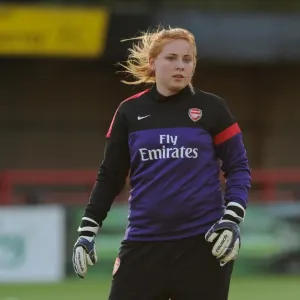 Print of Sophie Harris in Arsenal Ladies action