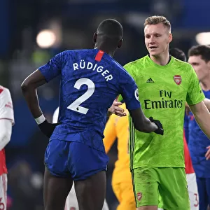 Sportsmanship Shines: Leno and Rudiger's Heartwarming Moment of Unity Amidst Chelsea-Arsenal Rivalry (2020)