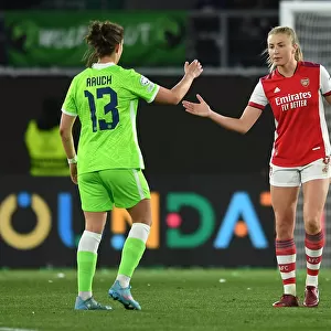 Sportsmanship Triumph: Leah Williamson and Felicitas Rauch's Heartwarming Handshake after Arsenal's Champions League Victory